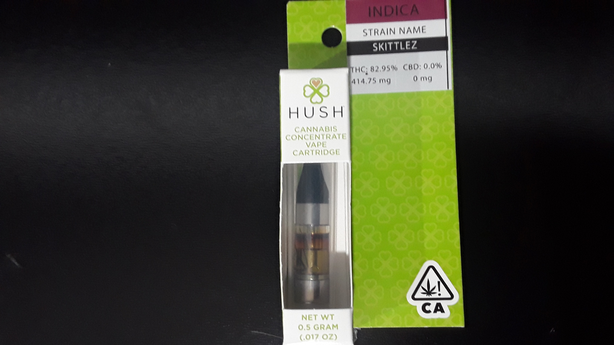 Hush Skittlez .5g Cartridge Kure Wellness Medical Dispensary